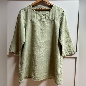 Flax Long Linen Tunic M